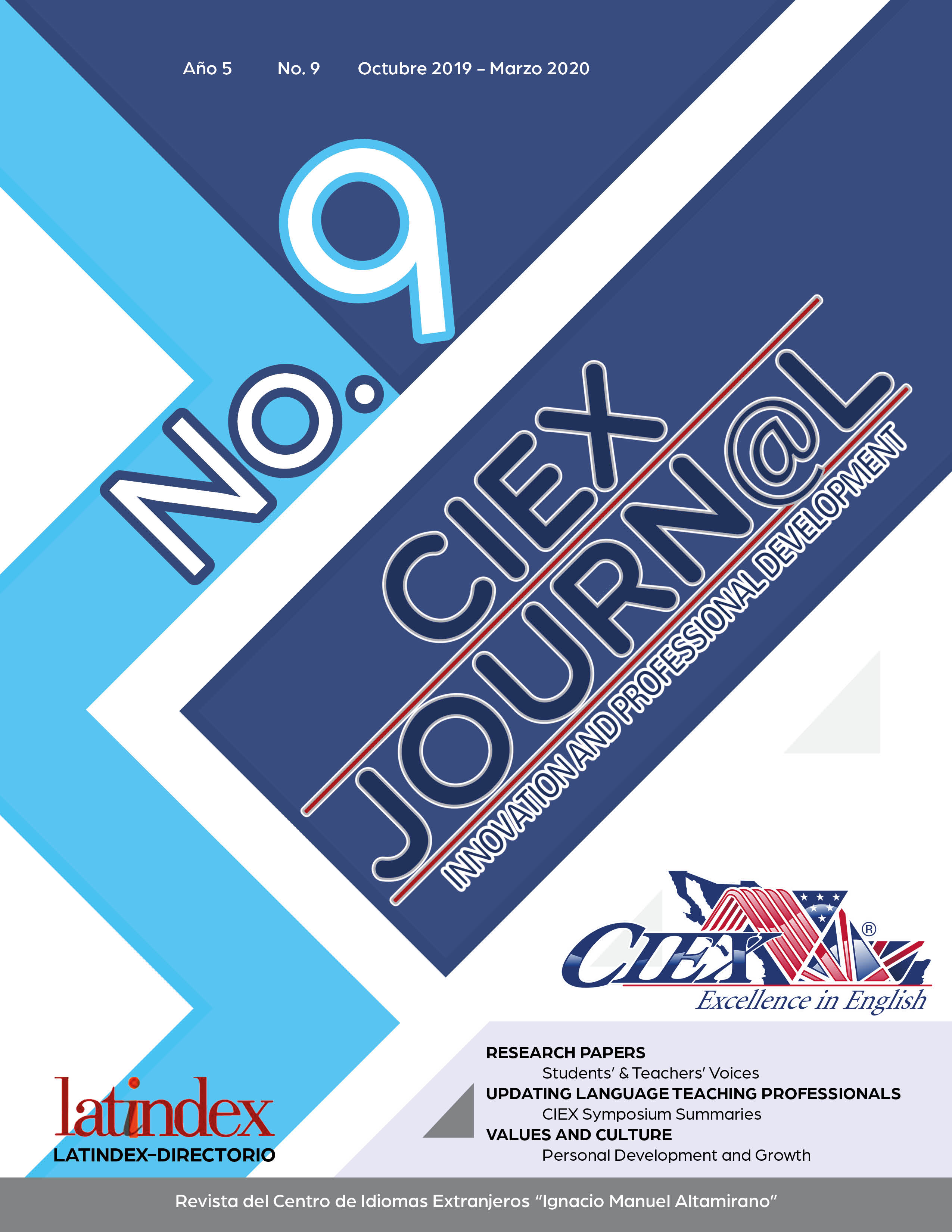 					View No. 9 (2019): CIEX Journ@l
				